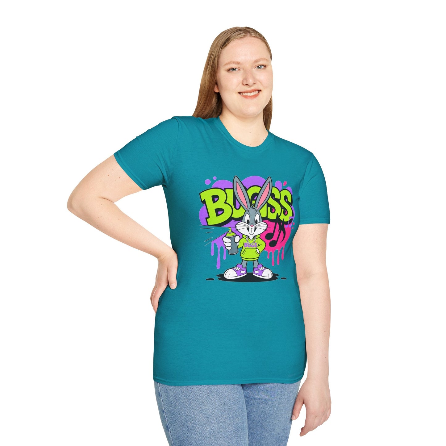 Cartoon T Shirt With Animation Unisex Funny Animals Tee Softstyle Gildan 64000 Apparel