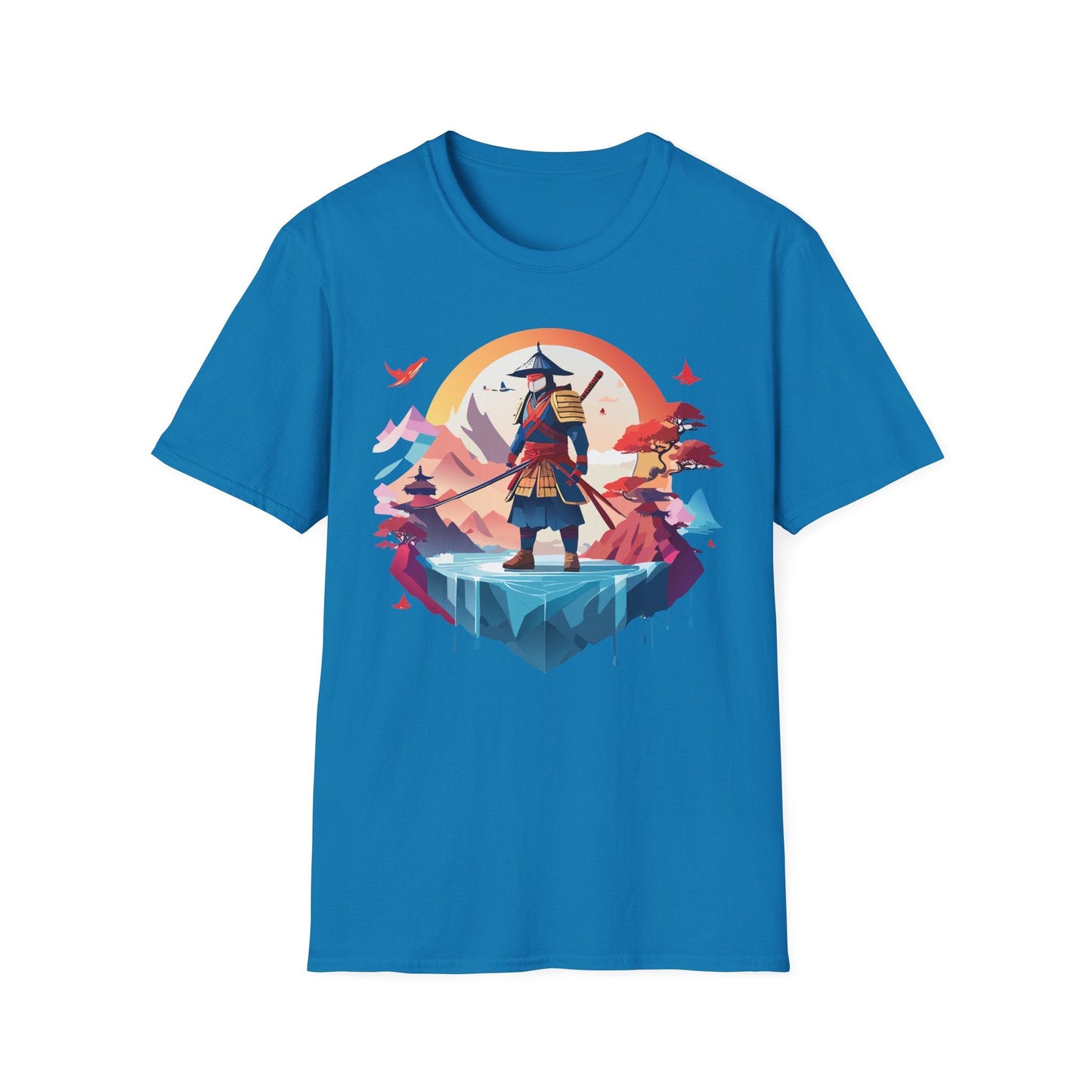 Samurai Shirt Unisex Softstyle Tee 100 Percent Ring Spun Cotton Short Sleeve T Shirt Comfort Fit