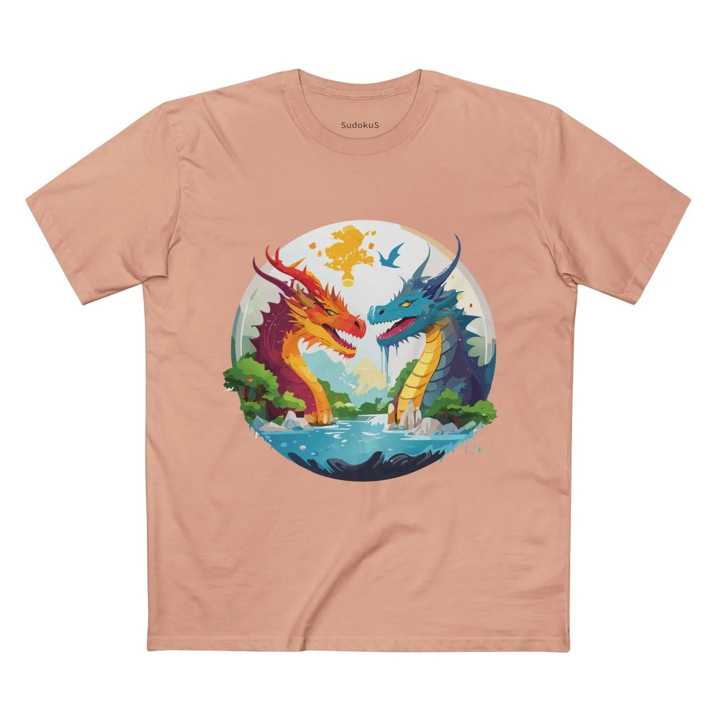 Dragon Graphic Unisex 100 Cotton Staple Tee 23