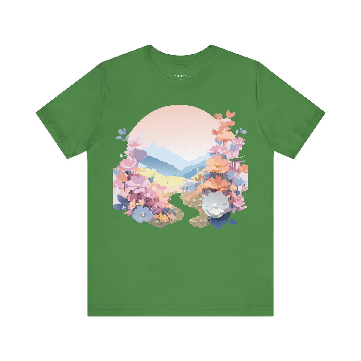 Floral Graphic Tee Shirt - Bella+Canvas Unisex 100 Cotton 43
