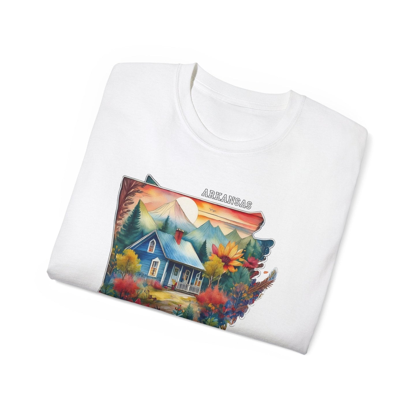 Arkansas Graphic Unisex Cotton T‑Shirt 2