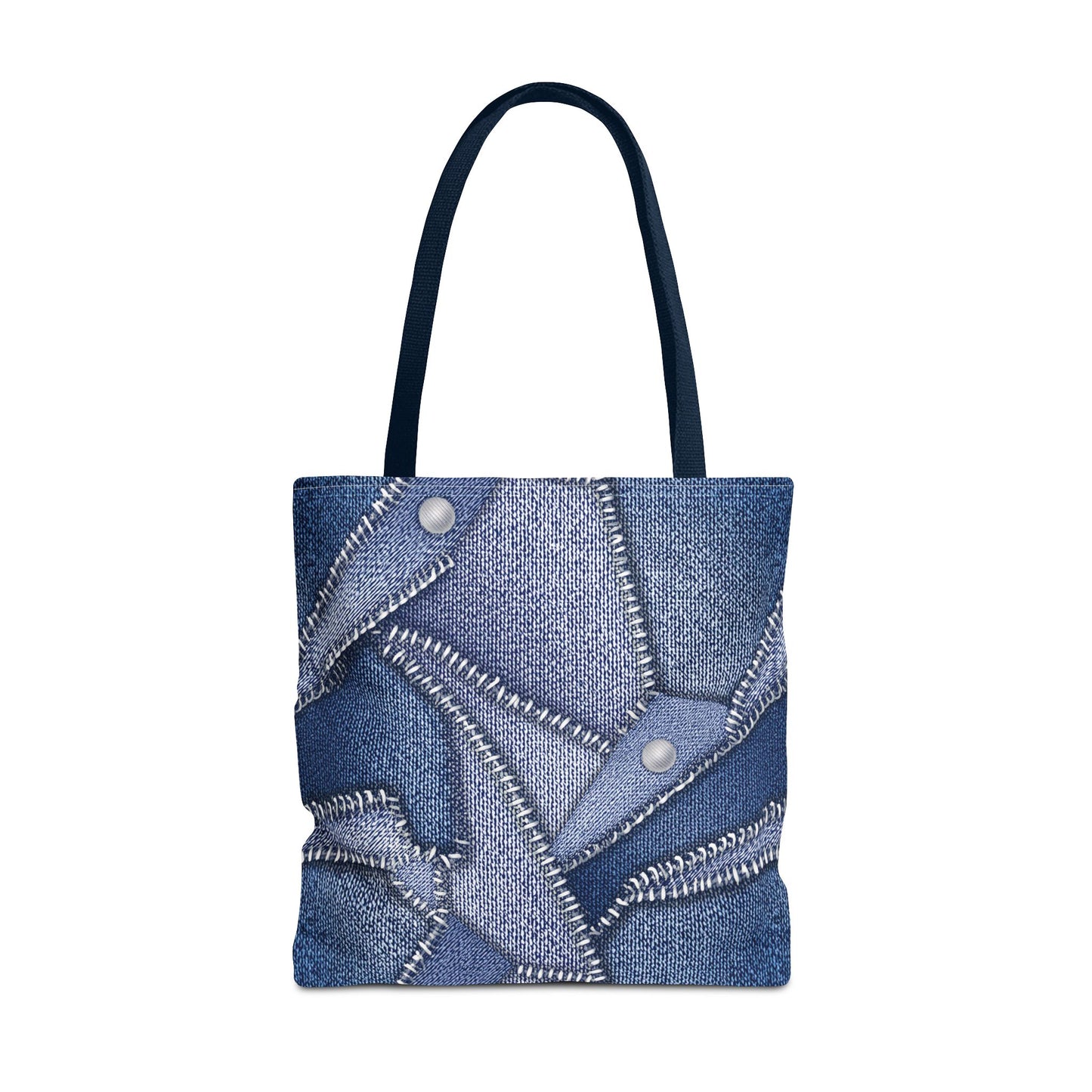 DENIM PRINT CANVAS BAG HIGH-QUALITY 100% SPUN POLYESTER 3 SIZES CANVAS BAG-112