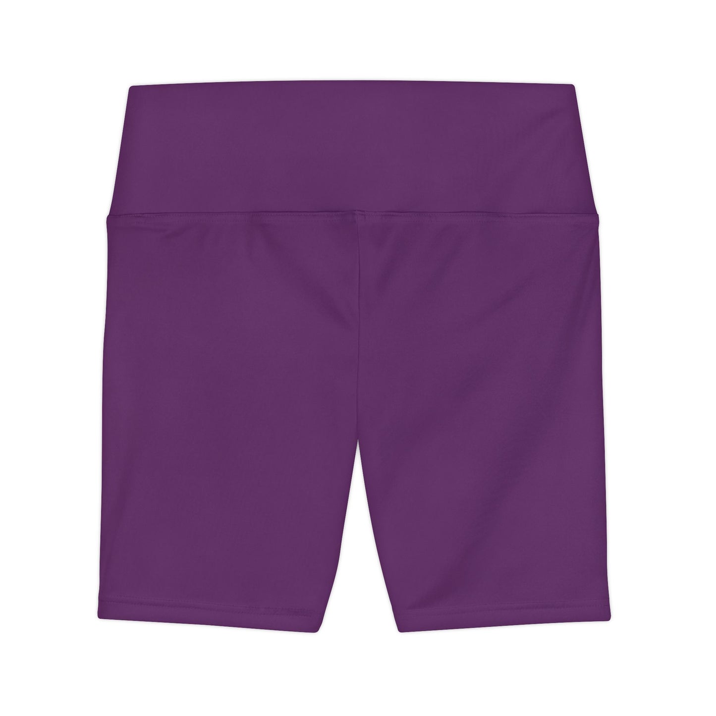 Velvet Purple Women's Workout Shorts — Solid High-Waist Biker Shorts for Exercise & Everyday Wear