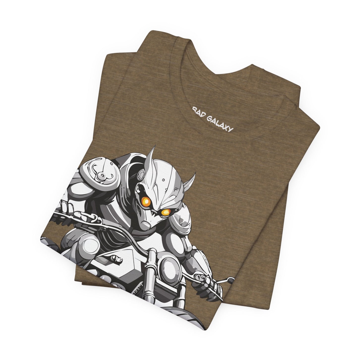 Tee Shirt With Alien From Bad Galaxy 100 Percent Cotton Lightweight Made In USA Eco Friendly Inks
