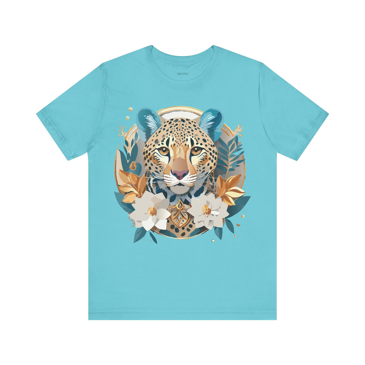 Medallion Graphic Unisex Cotton Bella+Canvas Tee with Art Design d41