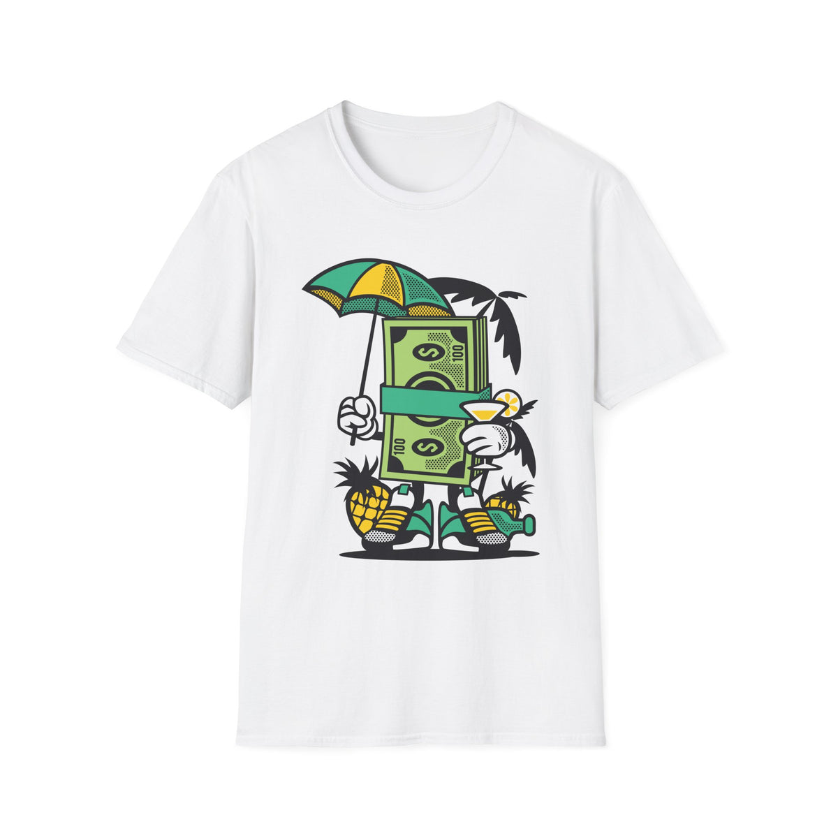 Unisex Cotton T-Shirt with Cartoon Graphic Design
