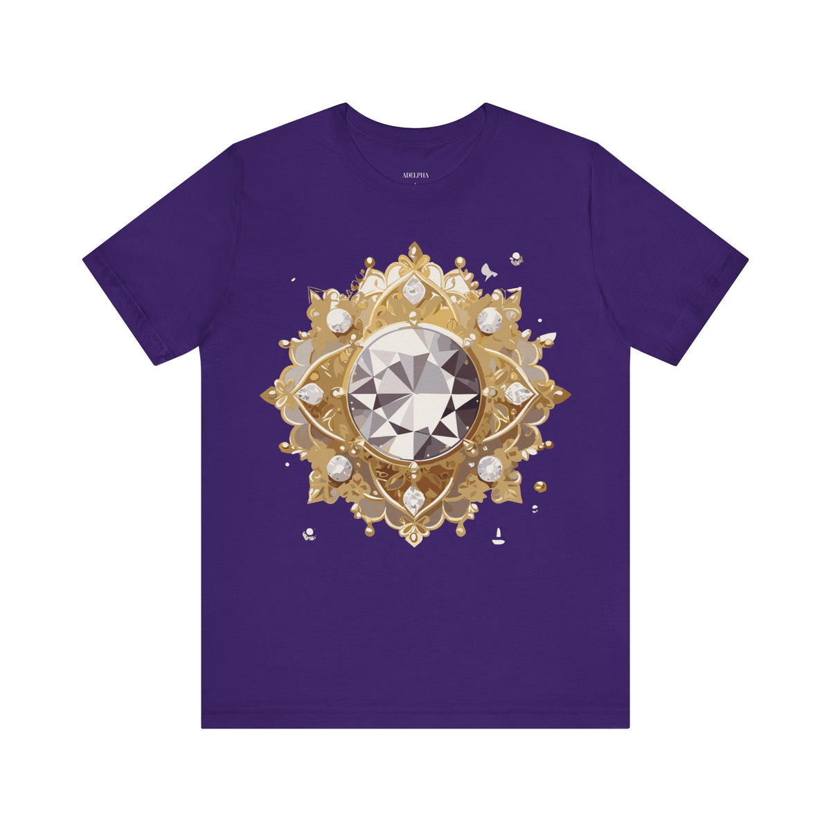 Jewelry Graphic Unisex Cotton Bella+Canvas Tee with Art Design n137