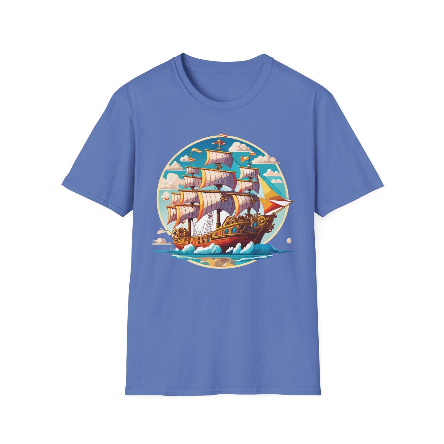 Ship T Shirts Frigate Tee Unisex Vessel Tee Shirt Gildan Softstyle 64000 Cotton Tee Classic