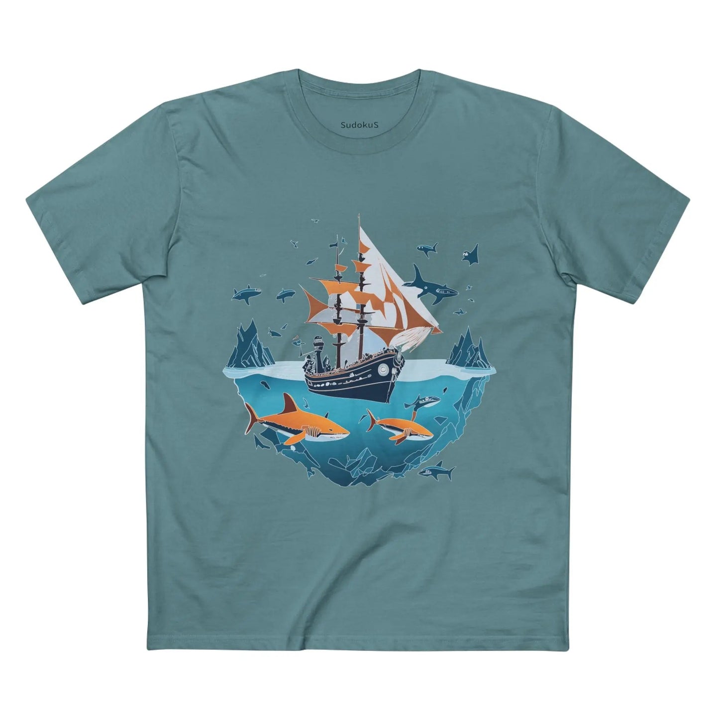 Ocean Coast Graphic Unisex 100 Cotton Staple Tee 31