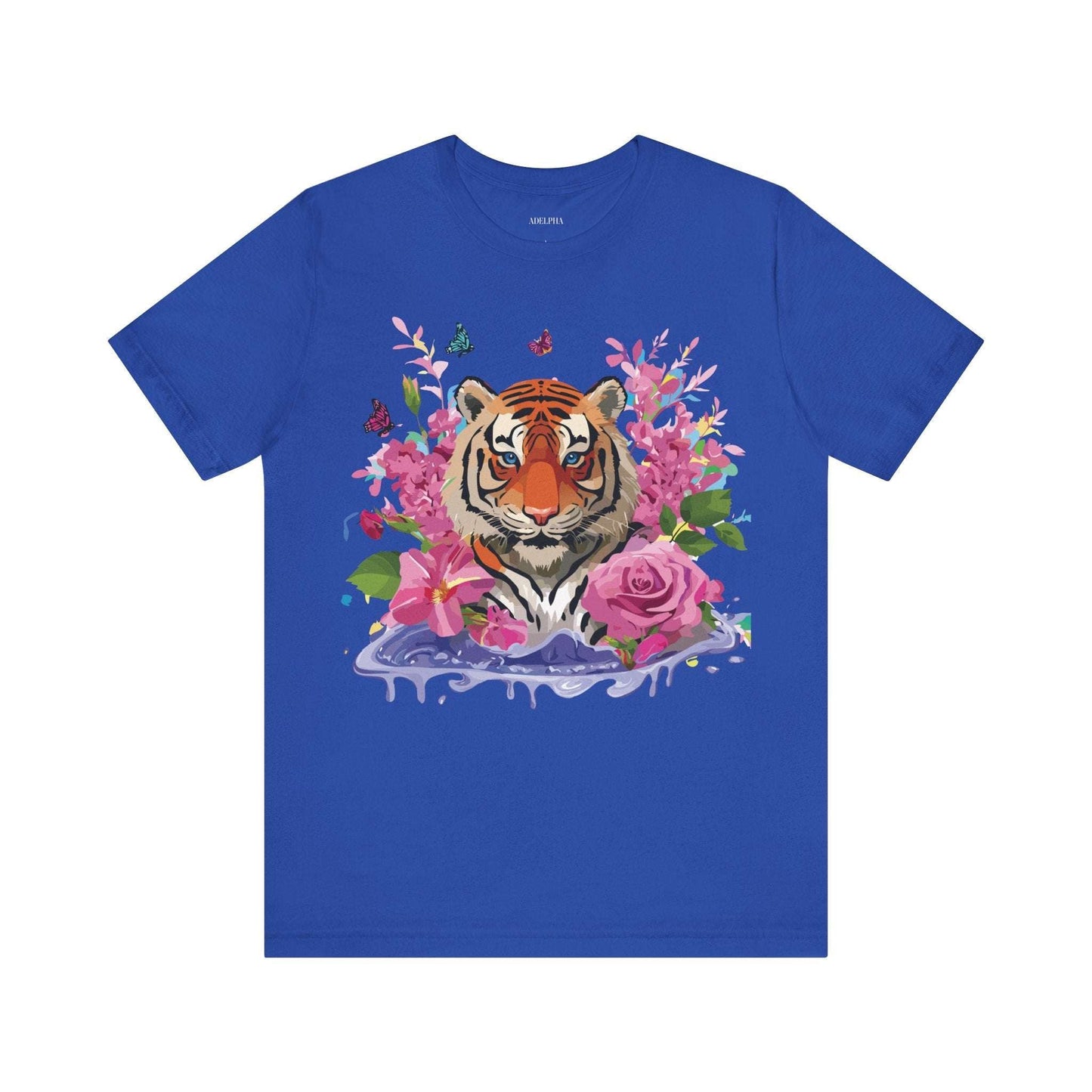 Tiger Graphic Unisex 100 Cotton Vintage Art with Animal Tee 11