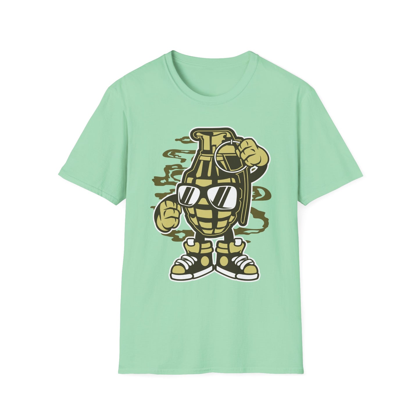 Unisex Cotton T-Shirt with Cartoon Graphic Design