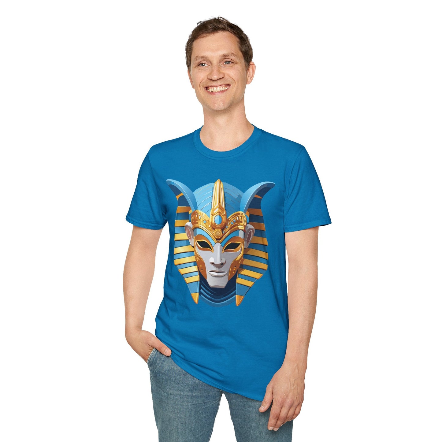 Mask Graphic Unisex Cotton Masquerade Design Artwork Tee 21