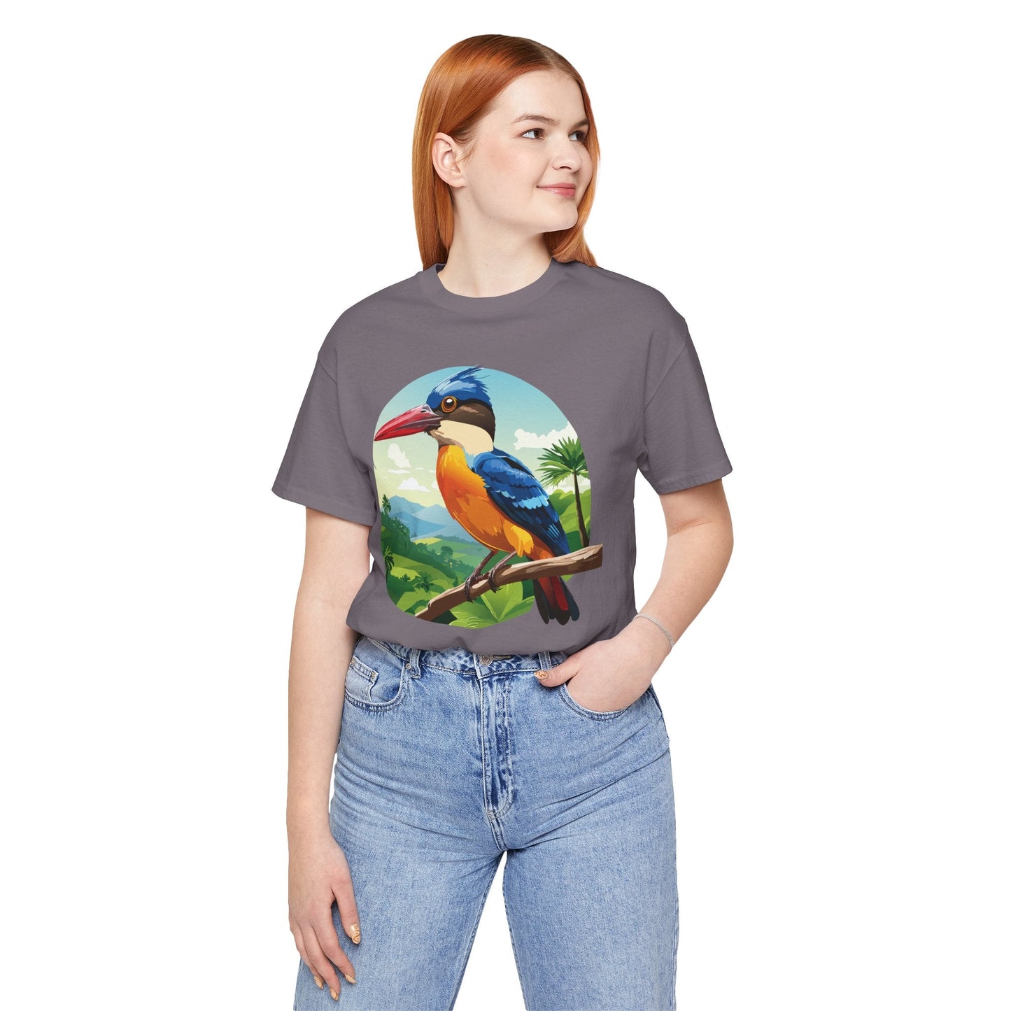 Unisex Animal Shirt With Art Design Featuring Wild Animals Jersey Short Sleeve Tee
