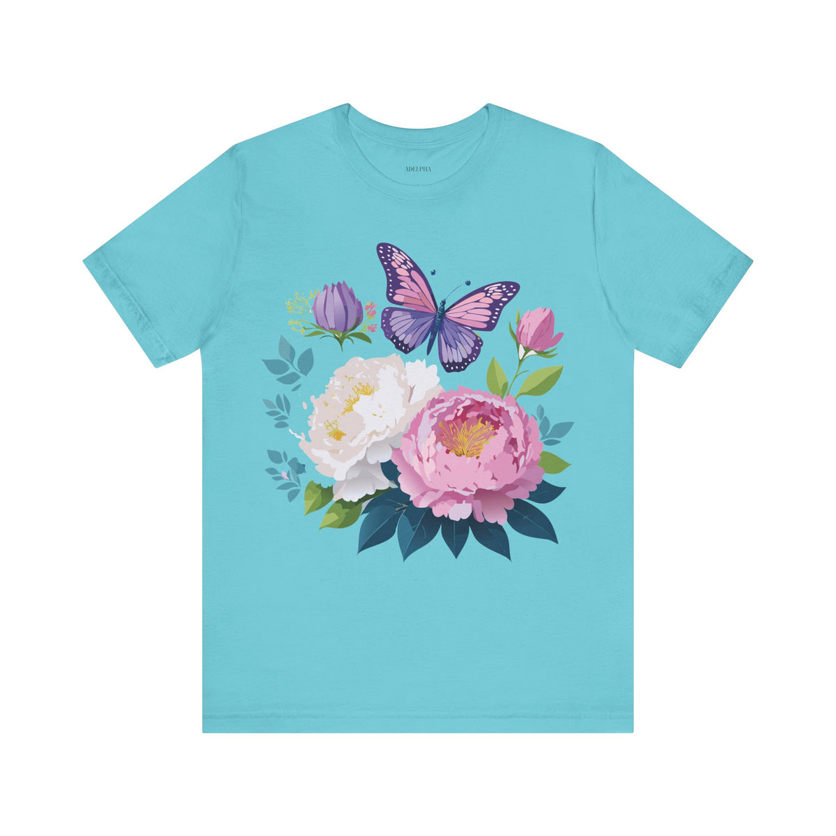 Floral Graphic Tee Shirt - Bella+Canvas Unisex 100 Cotton 38