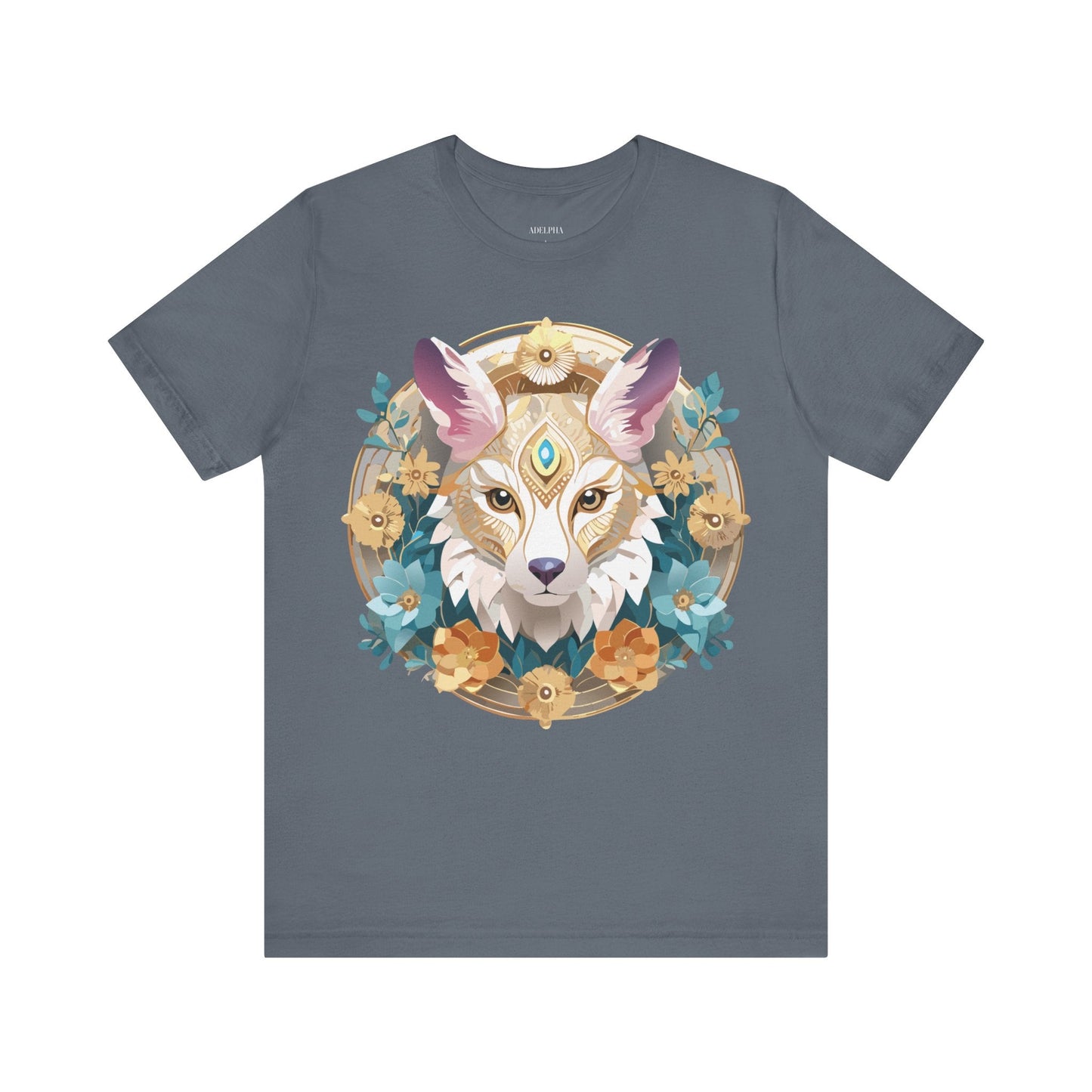 Medallion Graphic Unisex 100 Cotton Vintage Animal Medal Artwork Tee 83