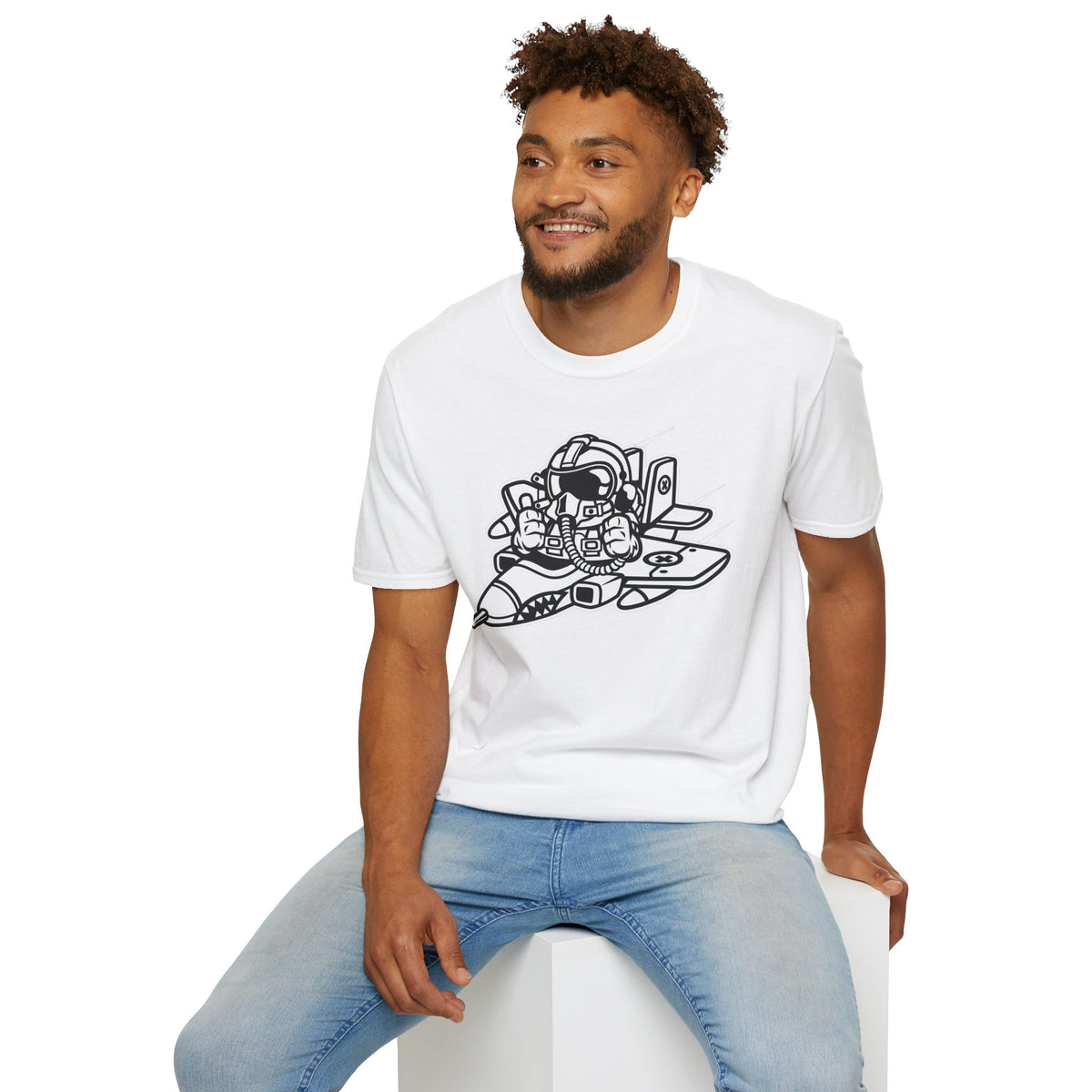 Unisex Cotton T-Shirt with Cartoon Graphic Design