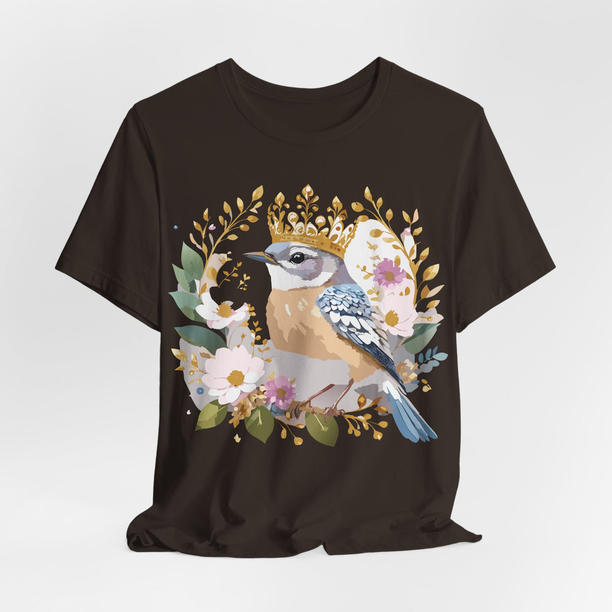 Medallion Graphic Unisex Cotton Bella+Canvas Tee with Floral Art Design n149