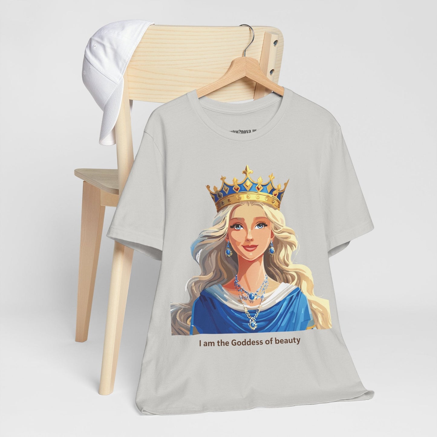 Goddess Graphic Tee Unisex Short Sleeve Original Art by Retro2Nova Premium Cotton