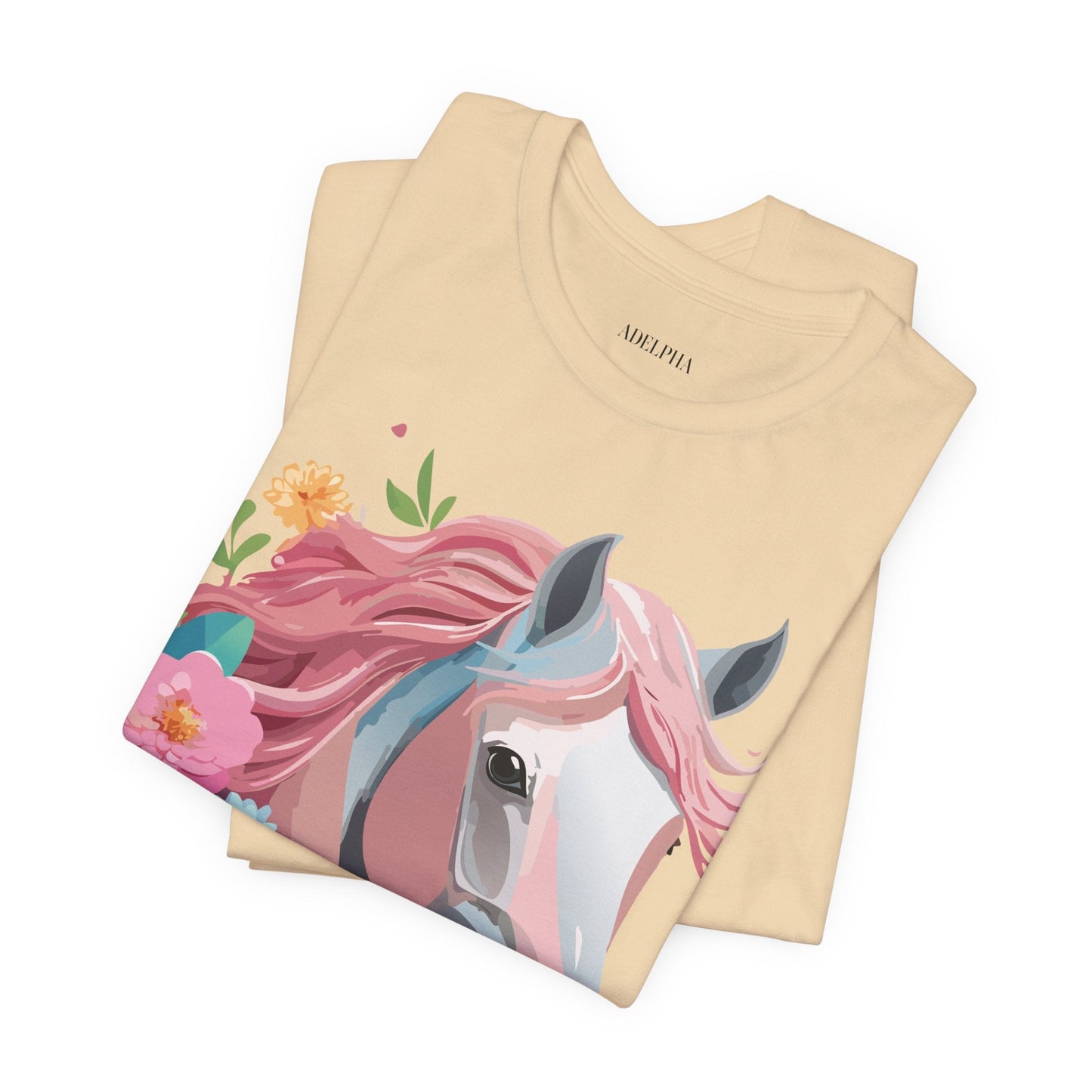 Horse Graphic Unisex 100 Cotton Vintage Animal Art T-Shirt 1