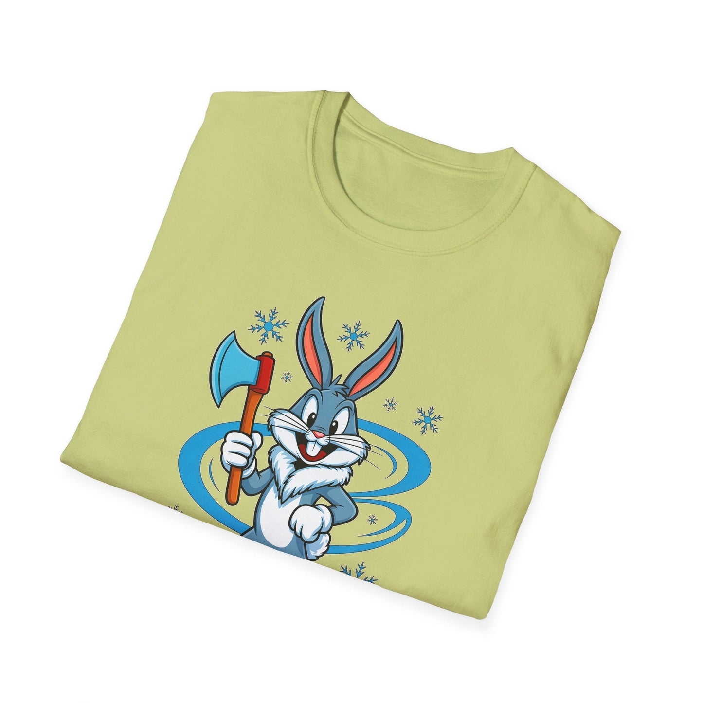 Bugs Bunny T Shirt Cartoon Print Unisex Softstyle Tee Gildan 64000 100 Percent Cotton