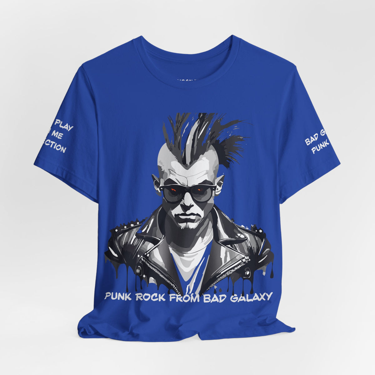 Punk Rock Graphic Unisex Cotton Bella+Canvas Tee with Art Design b33