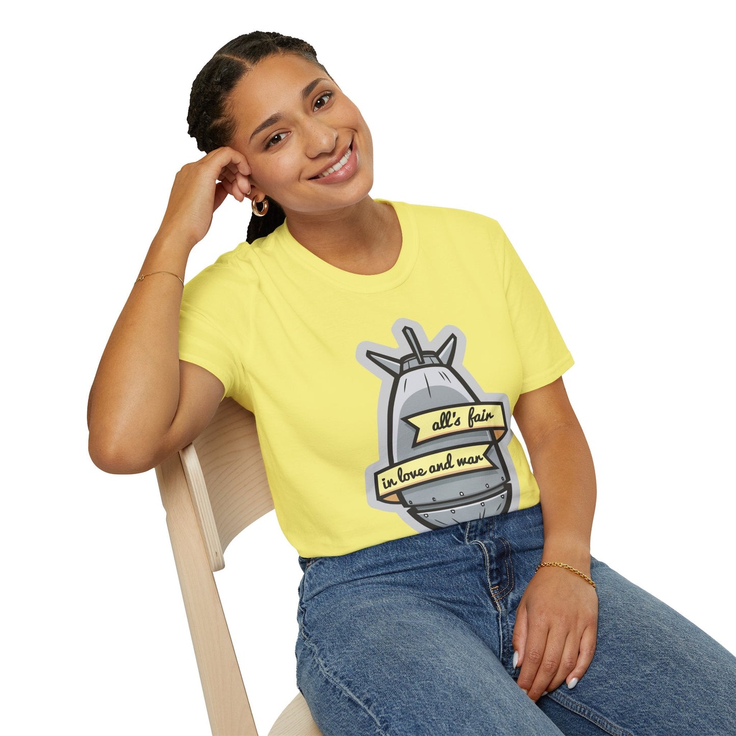 Cartoon T Shirt Animation T Shirt Funny Tee Shirt Unisex Gildan Softstyle 64000 100 Percent Cotton