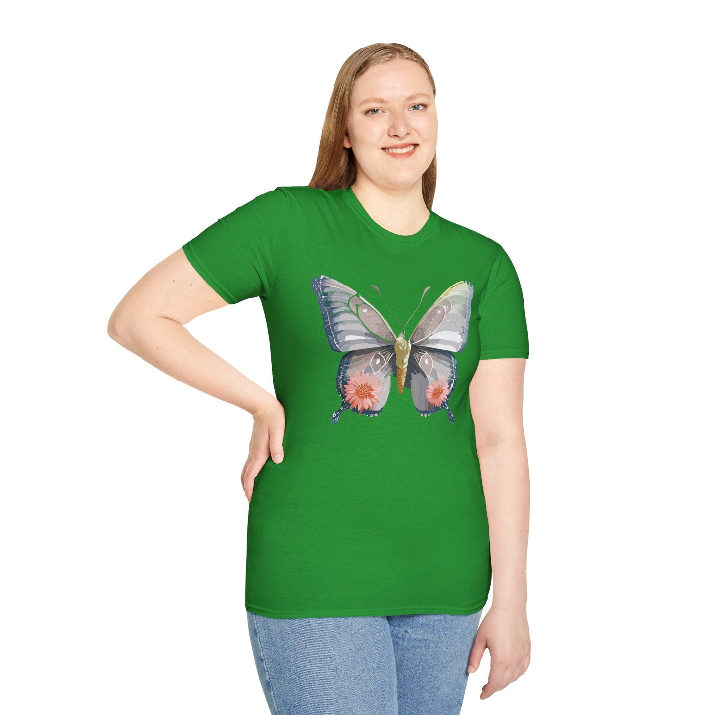 Butterfly Shirt Unisex T Shirt 100 Percent Ring Spun Cotton Softstyle Tee Monarch