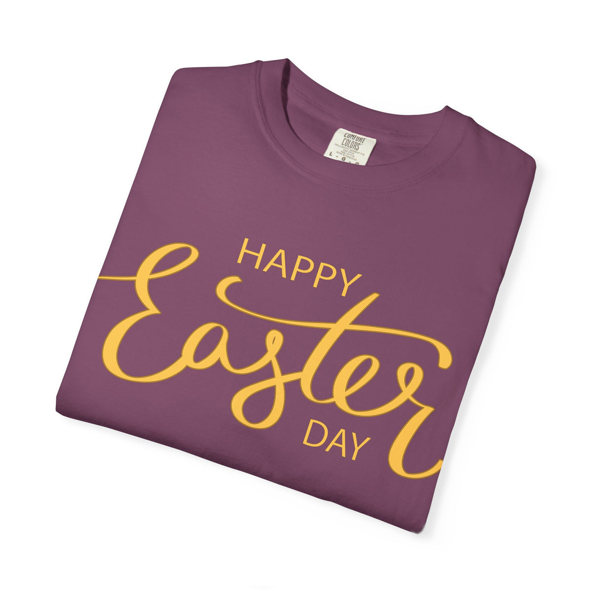 Happy Easter Day T-Shirt, Tee Shirt with Easter Signature, T Shirt with Easter Prints, Tee Shirt with Easter Design