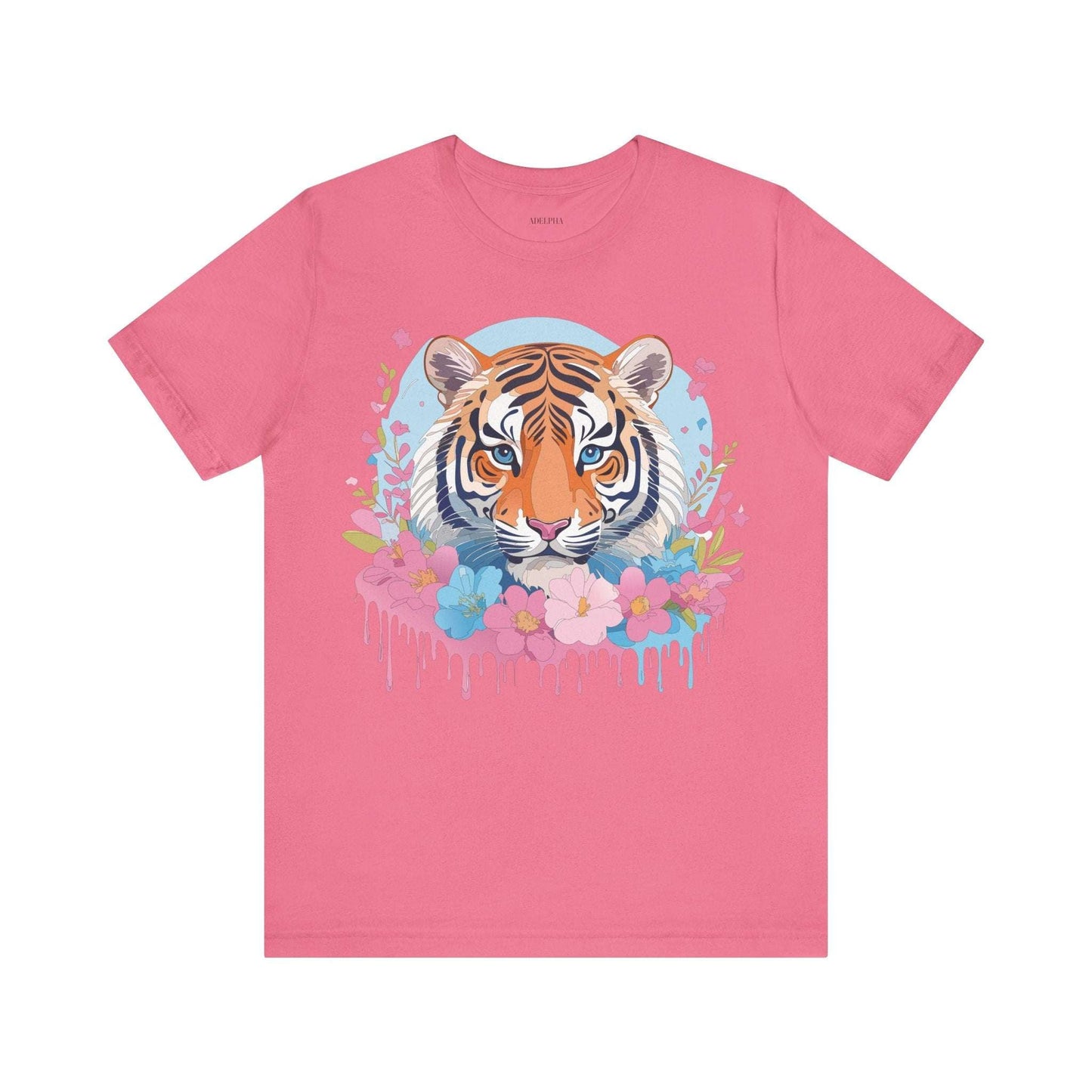 Tiger Graphic Tee by Adelpha Unisex Vintage Inspired Artwork Short Sleeve Shirt Edition