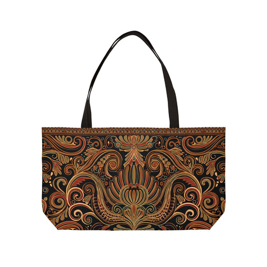Ornament Print Big Bag Unisex Spun Poly 24x13 Canvas Art Bag OR-19