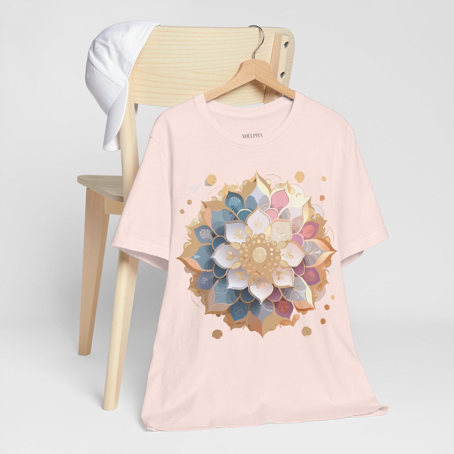 Mandala Graphic Tee For Men And Women By Adelpha Unisex Short Sleeve Art Design Shirt