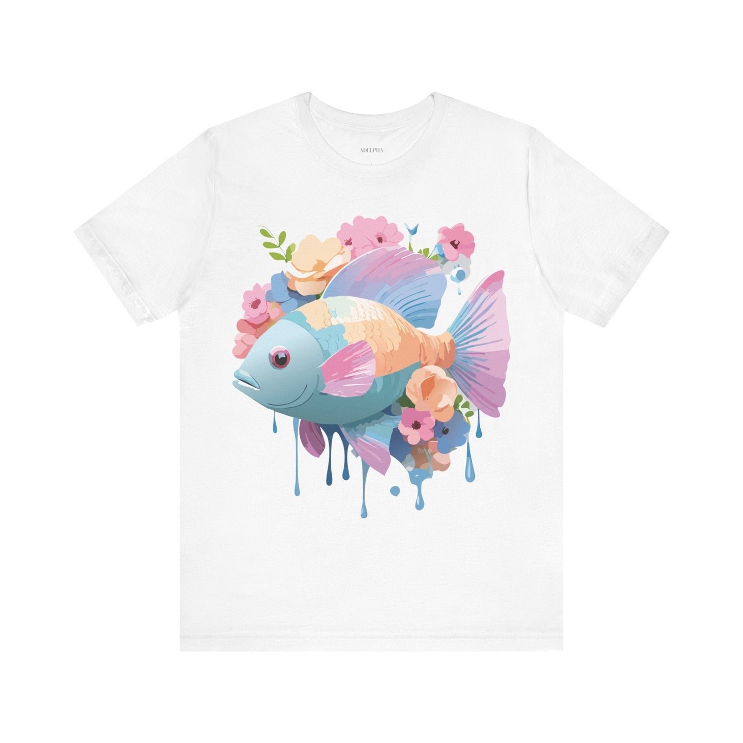 Fish Graphic Unisex 100 Cotton Vintage Artwork Tee 1