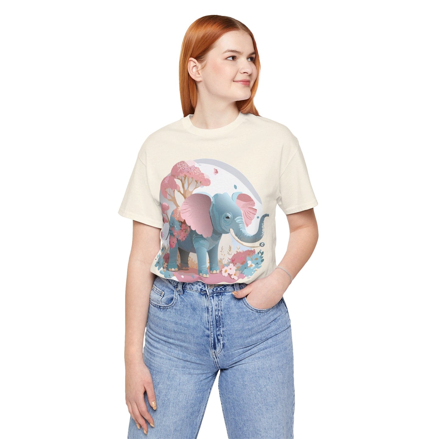 Elephant Graphic T Shirt Unisex By Adelpha Vintage Inspired Art Design Tee Premium Quality Cotton