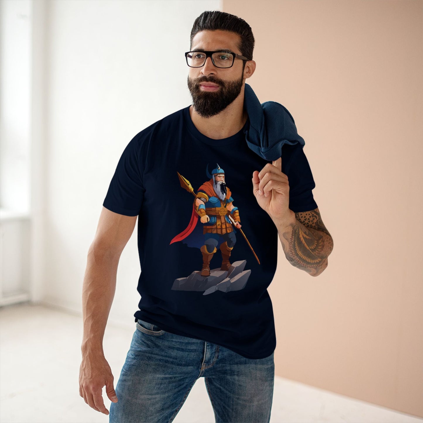 Viking Graphic Unisex 100 Cotton Staple Tee 3