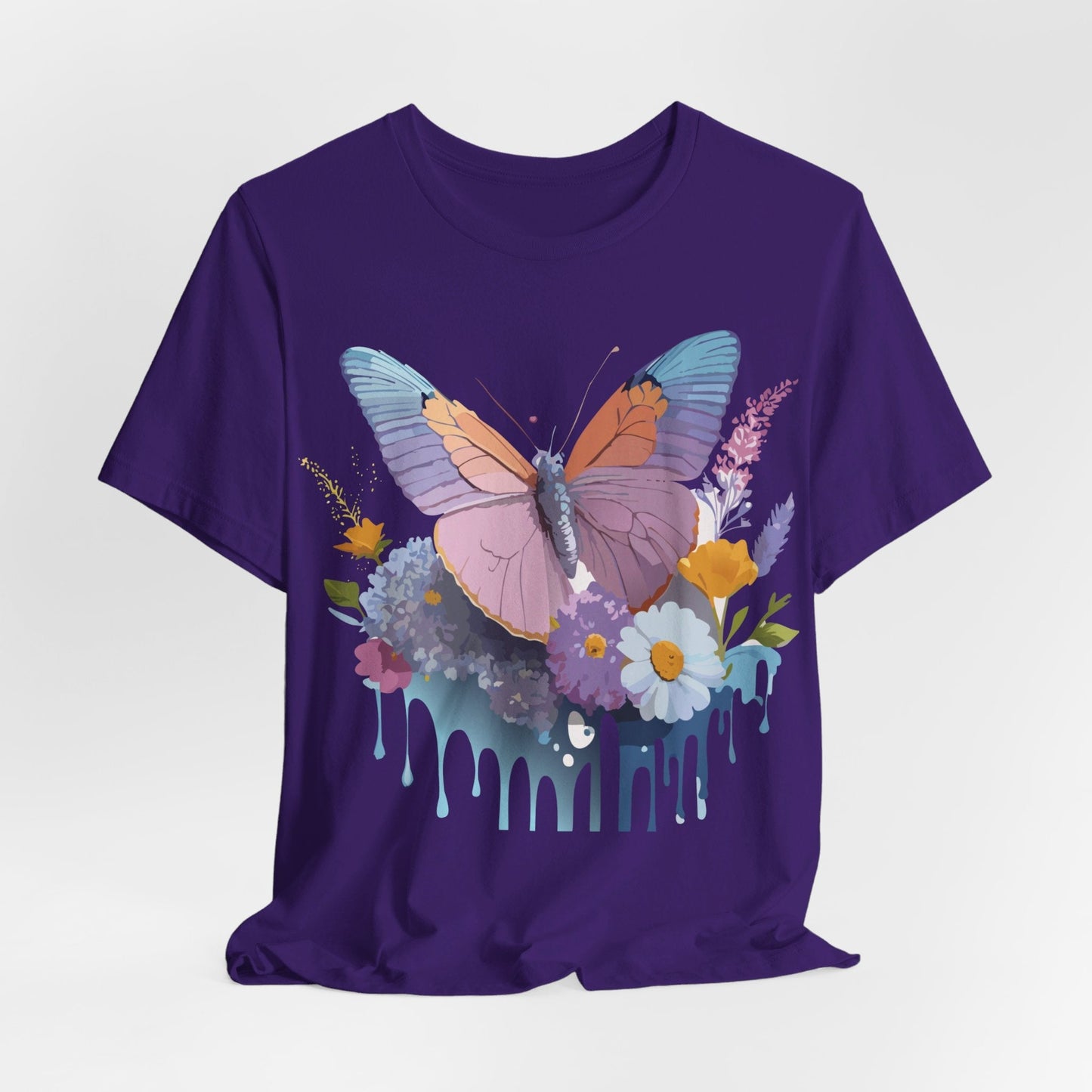 Butterfly Graphic Tee Unisex Short Sleeve Vintage Inspired Art Adelpha