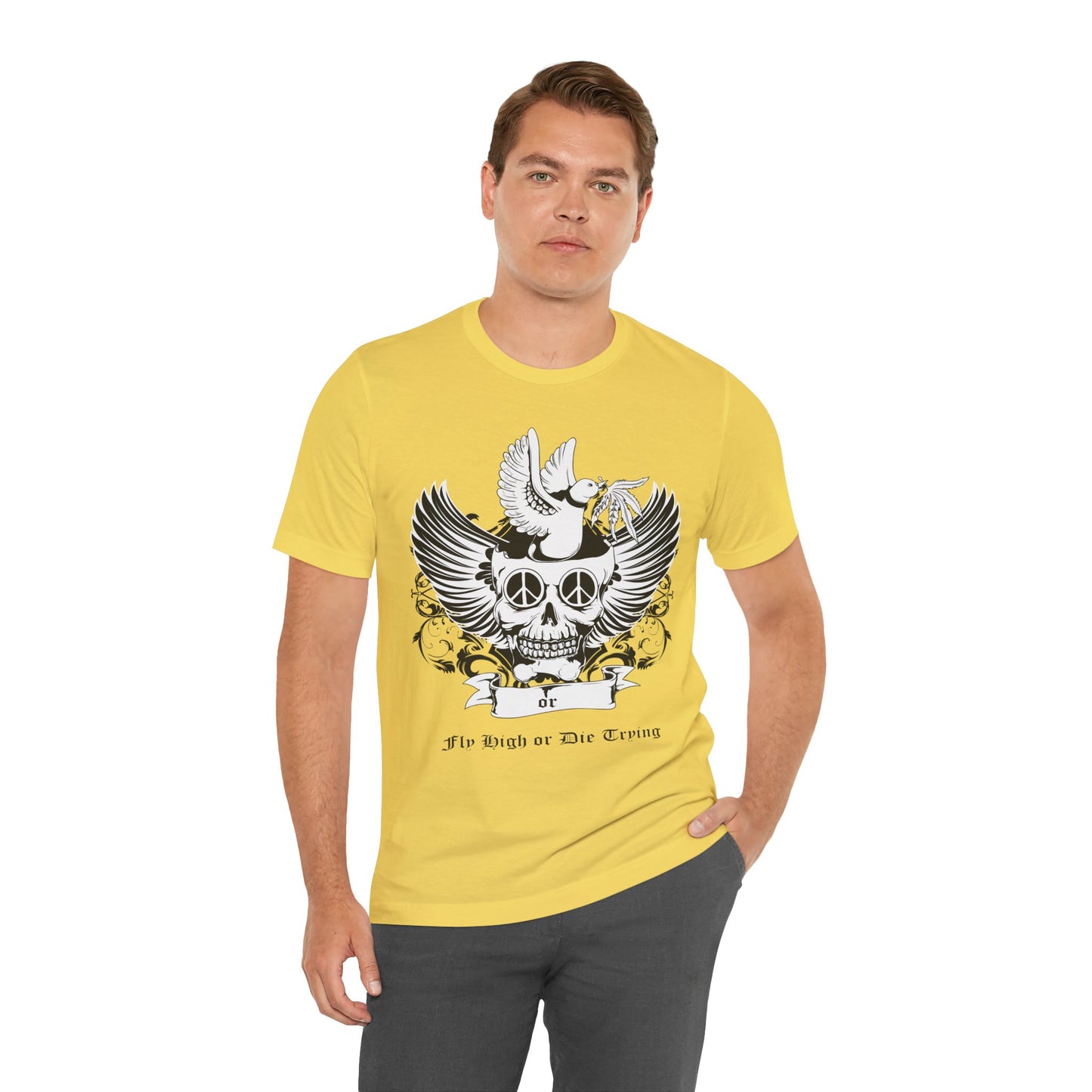 Bird Skull Graphic Design Tee, Skull Shirt, Vintage Tees, Art Design T-Shirt, Vintage Graphic Tee, Art Shirts with Skulls