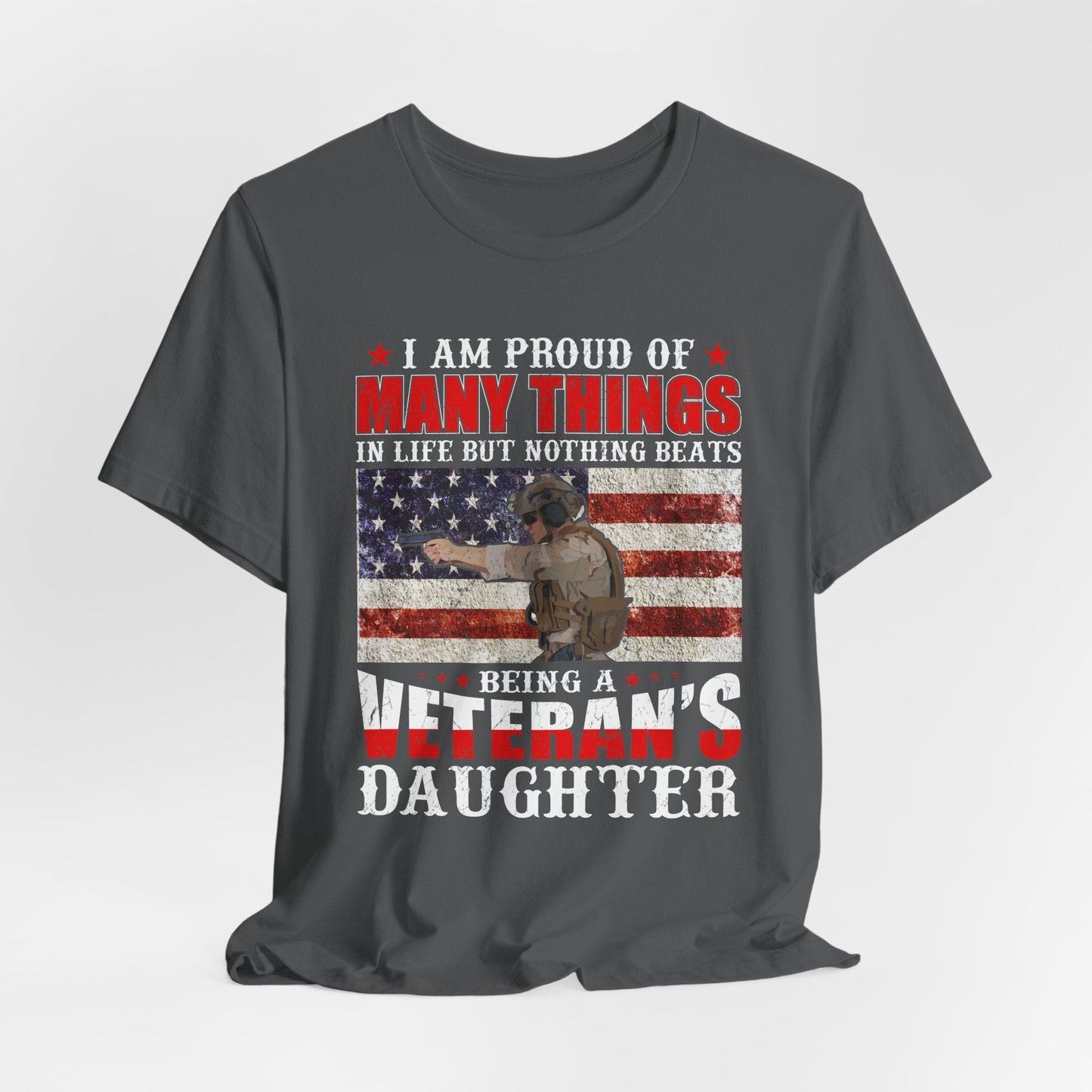 Army Veteran Patriotic Graphic Design Unisex Cotton T-Shirt v28