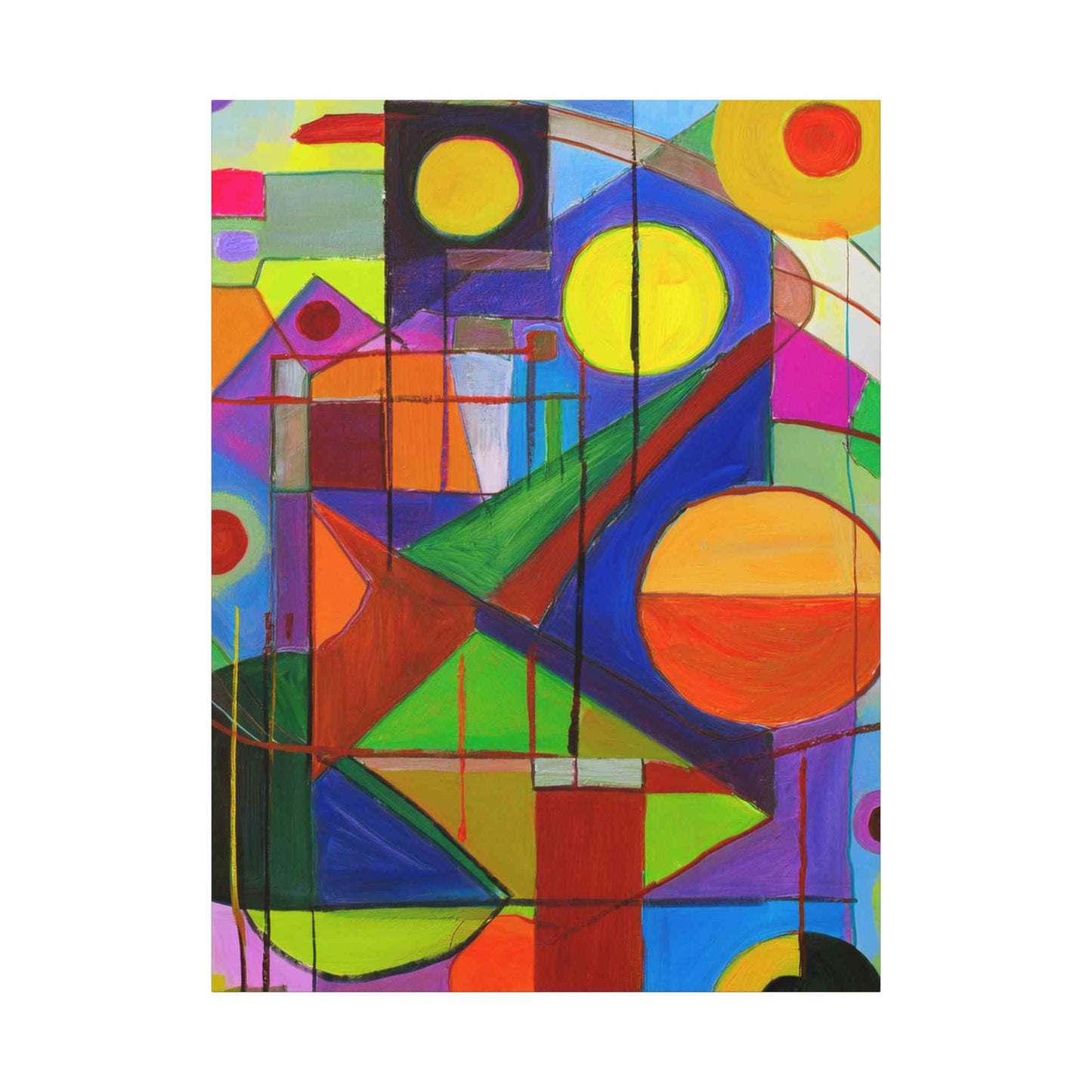 Abstract Painting Print Canvas 20x24,20x30,24x30, 24x32,24x36,30x40, 32x48,36x48,40x60 Pine-Wood Inner Frame ABS-5