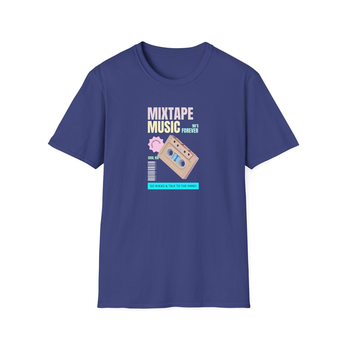 Mixtape Music T-Shirt Unisex Cotton Retro Cassette Graphic Tee