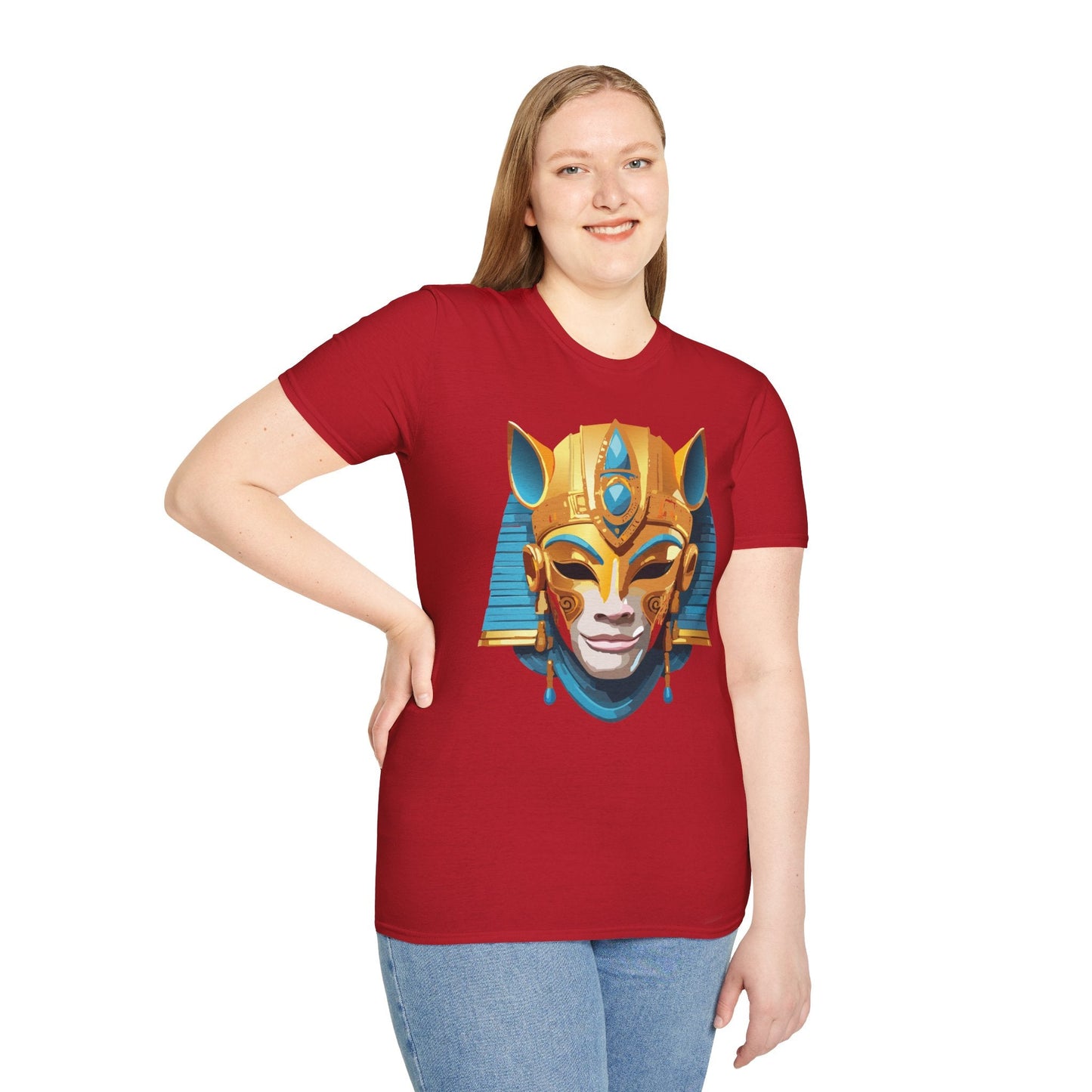 Mask Graphic Unisex Cotton Masquerade Design Artwork Tee 24