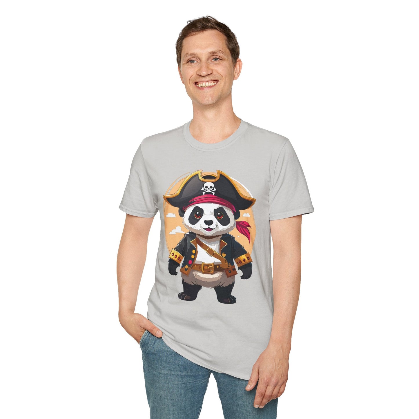 Panda Shirt Unisex T Shirt With Panda Animal Tee Animals Gildan Softstyle 64000 Cotton