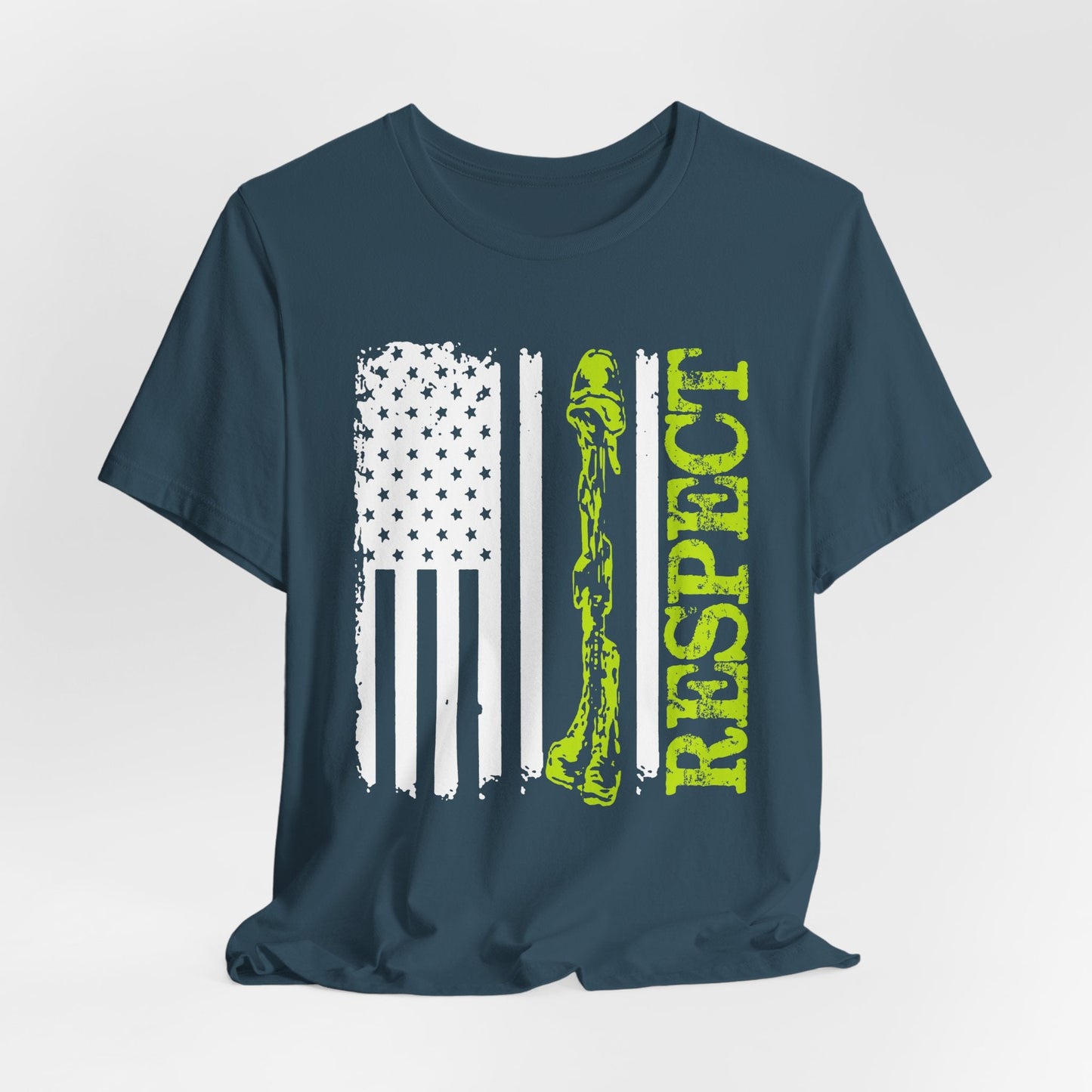 Army Veteran Patriotic Graphic Design Unisex Cotton T-Shirt v57