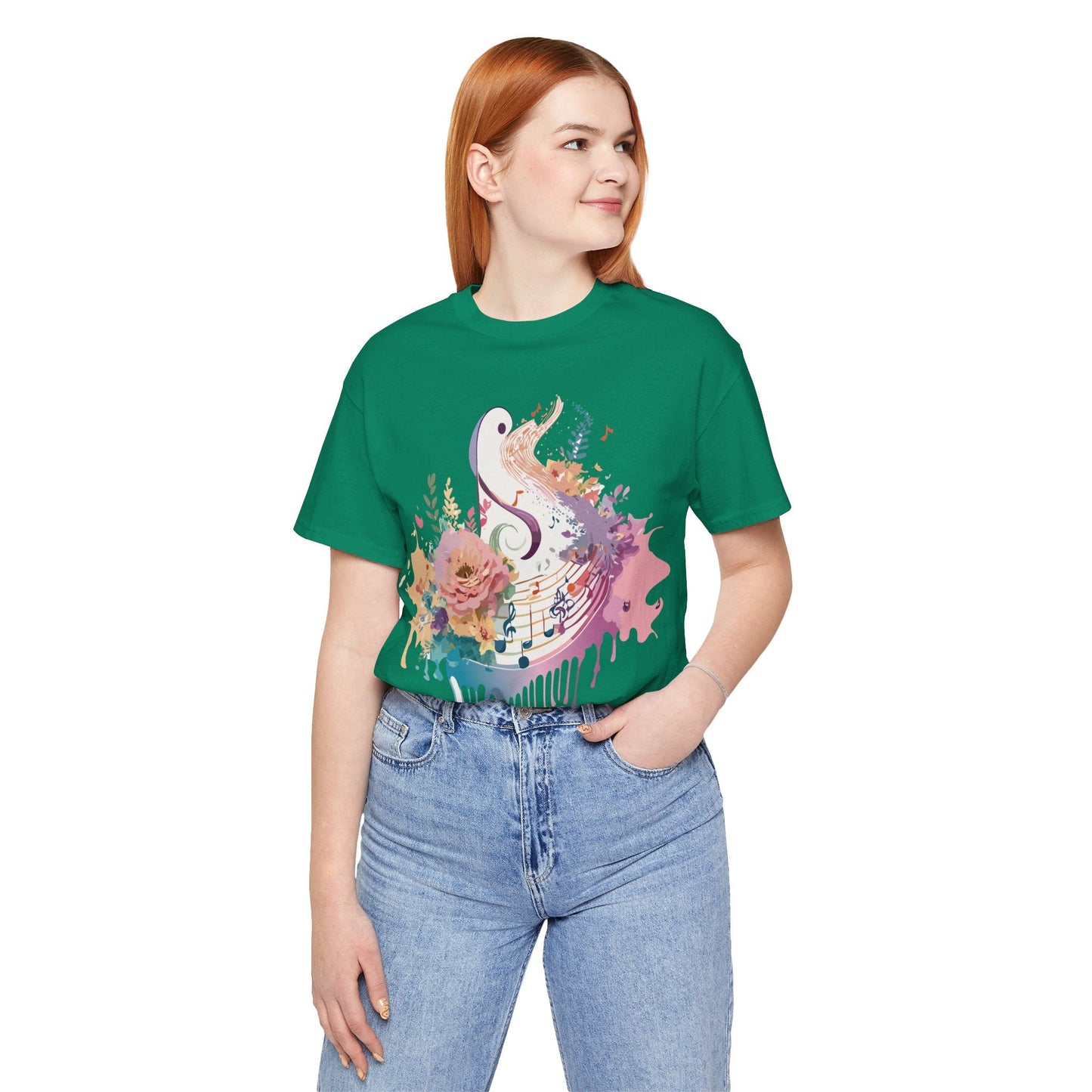 Adelpha Graphic Tee Unisex Short Sleeve Vintage Inspired Artwork Music Theme T Shirt