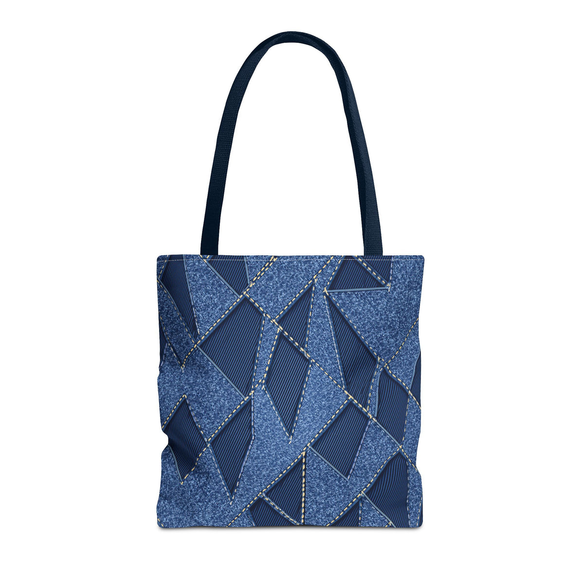 Denim Fabric Imitation Print Unisex Canvas Bag Poly Spun 3 Sizes Tote Bag 103