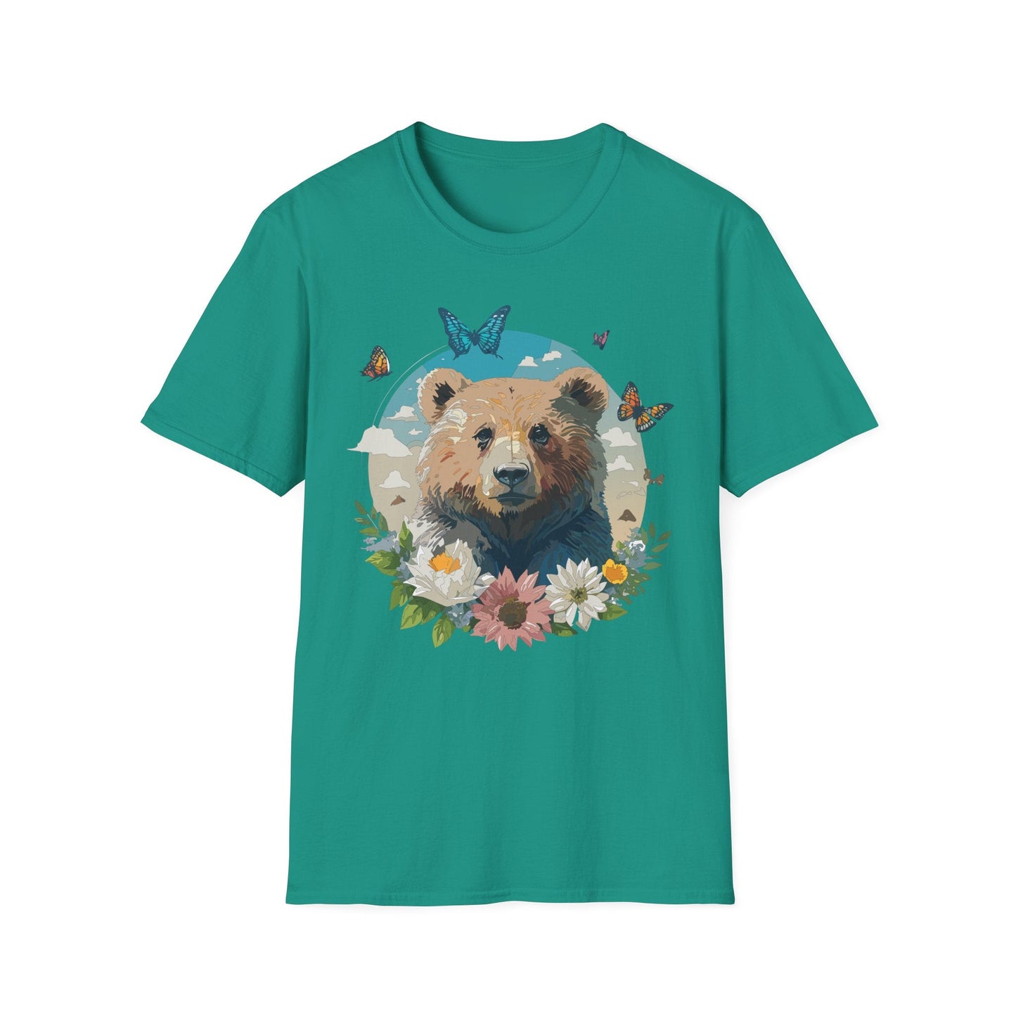 Bear Shirt Teddy Bear Tee Unisex Gildan Softstyle 100 Percent Ring Spun Cotton Tee