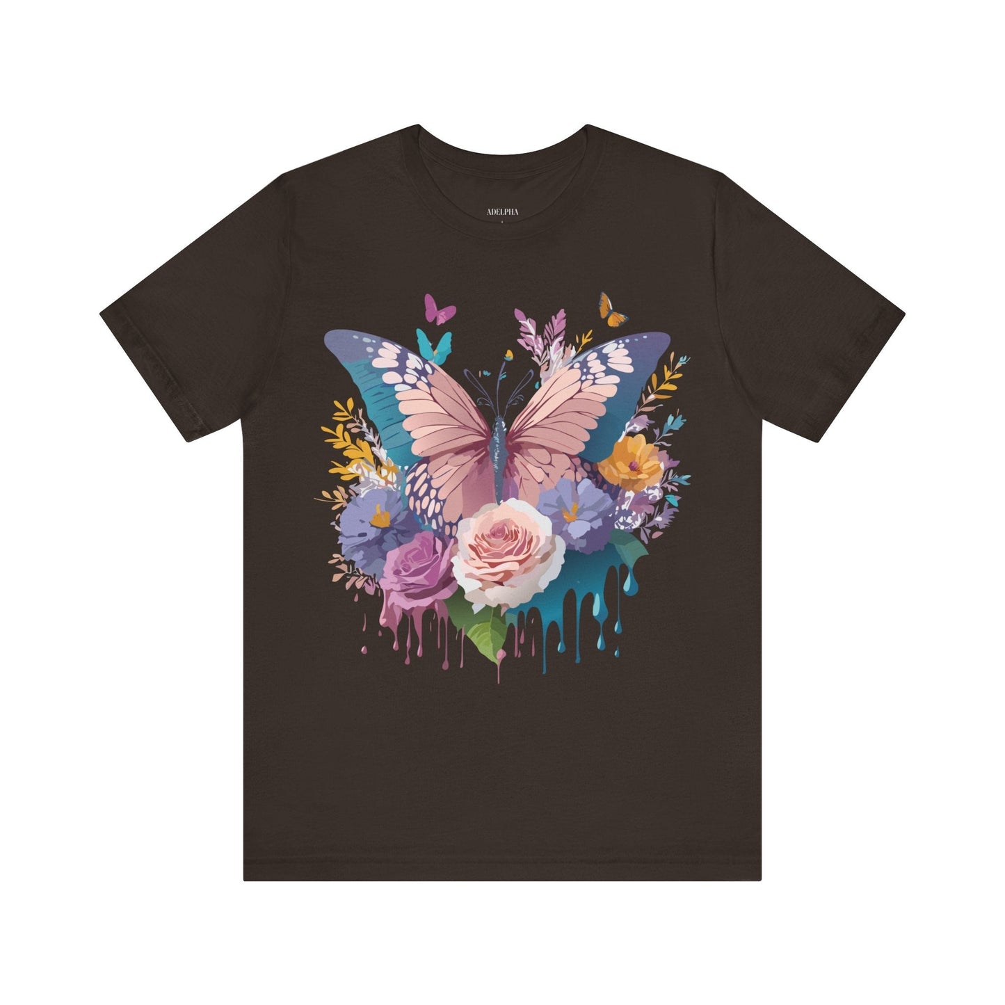 Butterfly Graphic Tee Unisex Short Sleeve From Adelpha Vintage Inspired Artwork