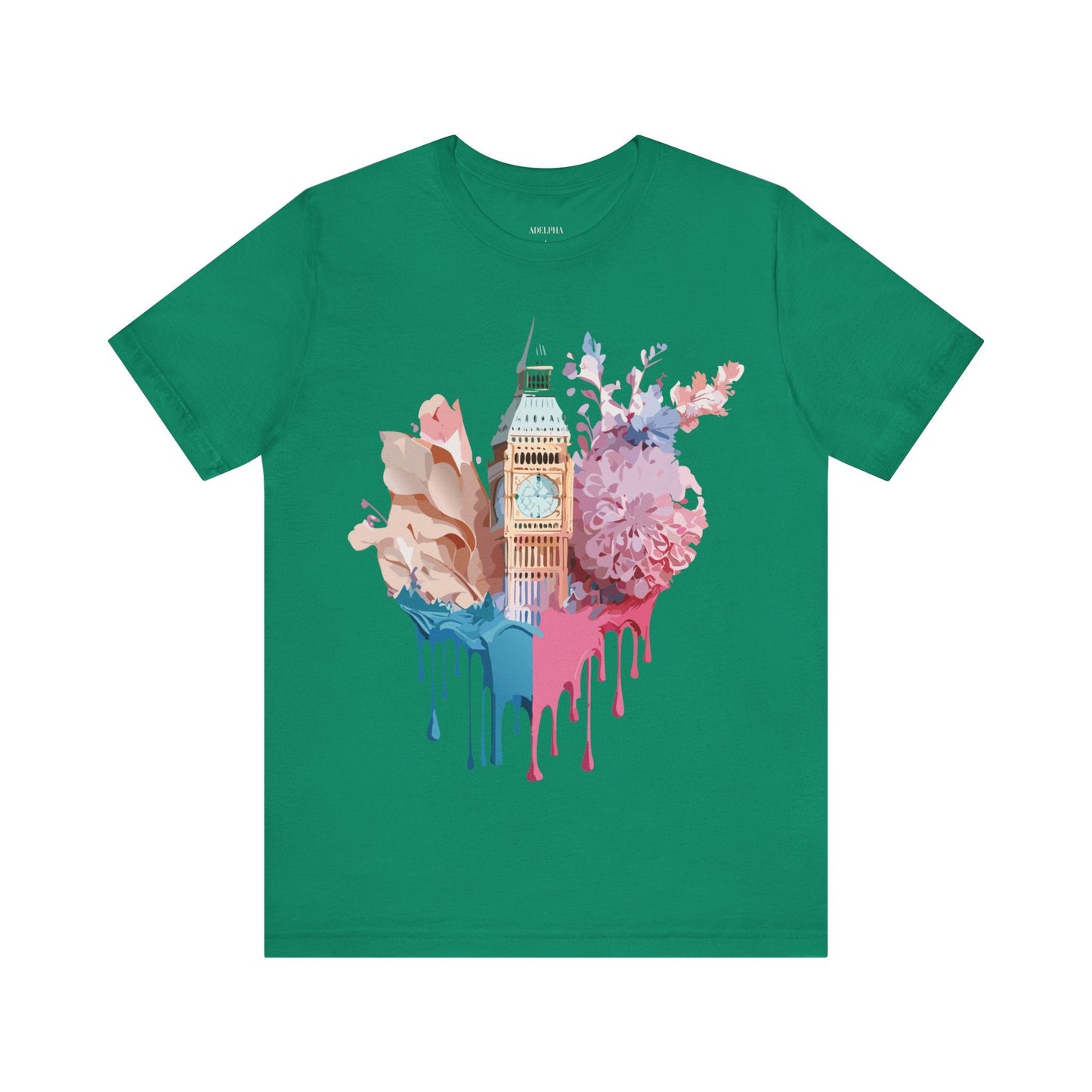 Adelpha Unisex London Tour Graphic Tee With Vintage Inspired Artwork Short Sleeve
