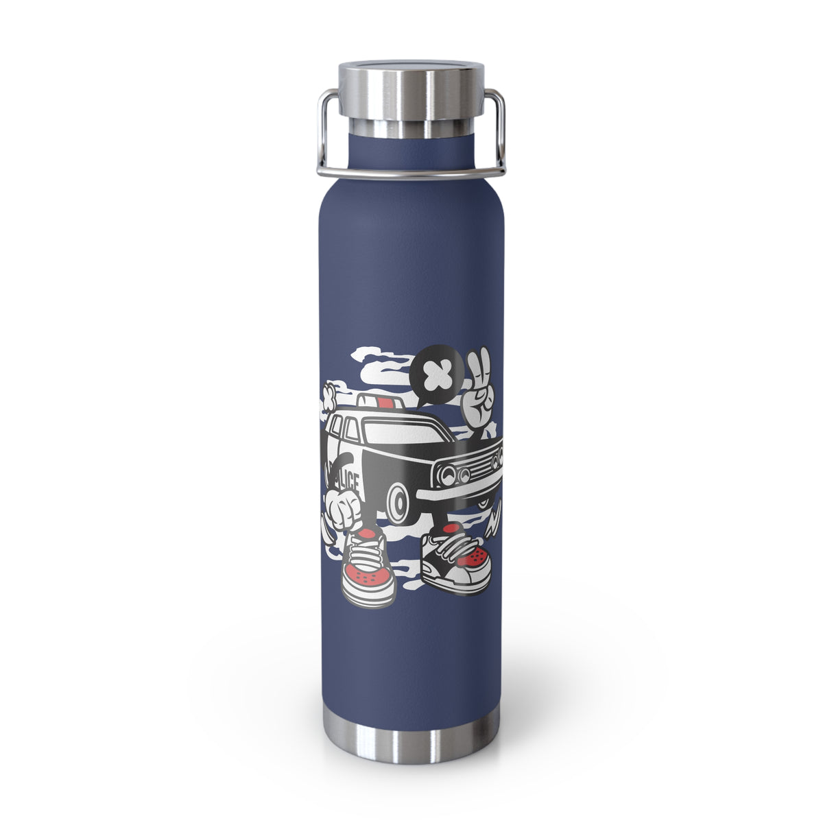 22oz Copper Insulated Water Bottle with Cartoon Design - CV31
