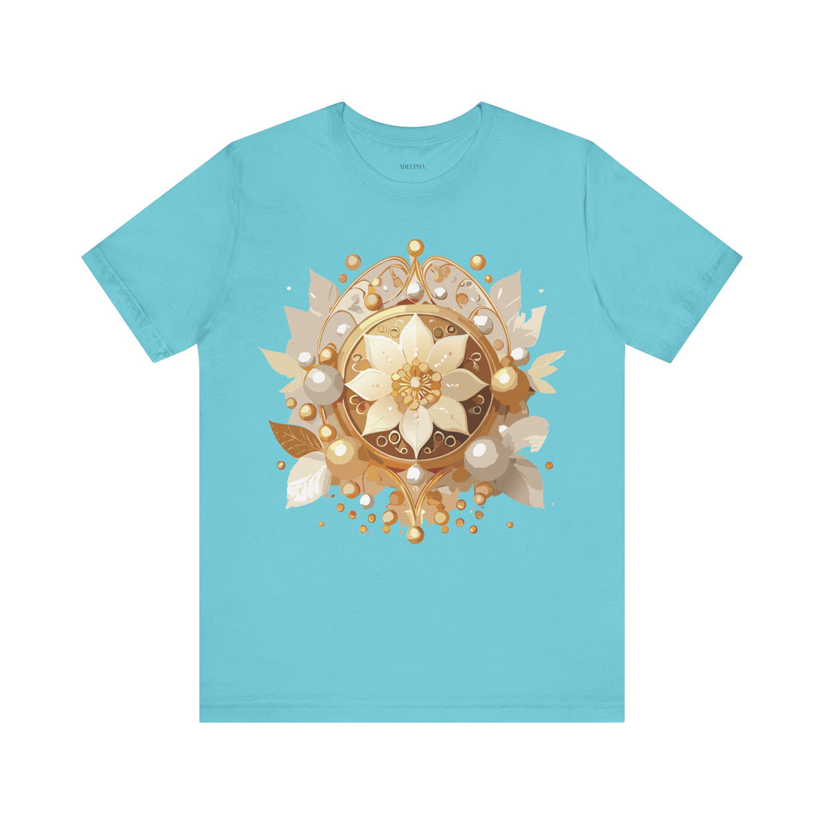 Jewelry Graphic Unisex Cotton Bella+Canvas Tee with Art Design n131