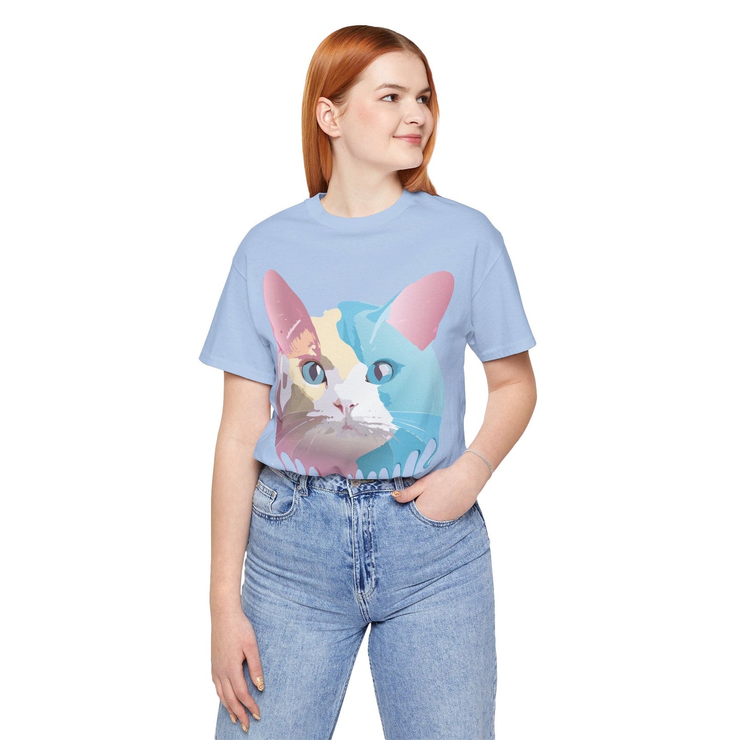 Cat Graphic Tee Unisex Jersey Short Sleeve By Adelpha Art Design